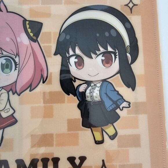 Spy x Family Chibi Clear File Folder A4 Single Pocket Anya Yor Loid Shopro 2022 - Picture 7 of 7